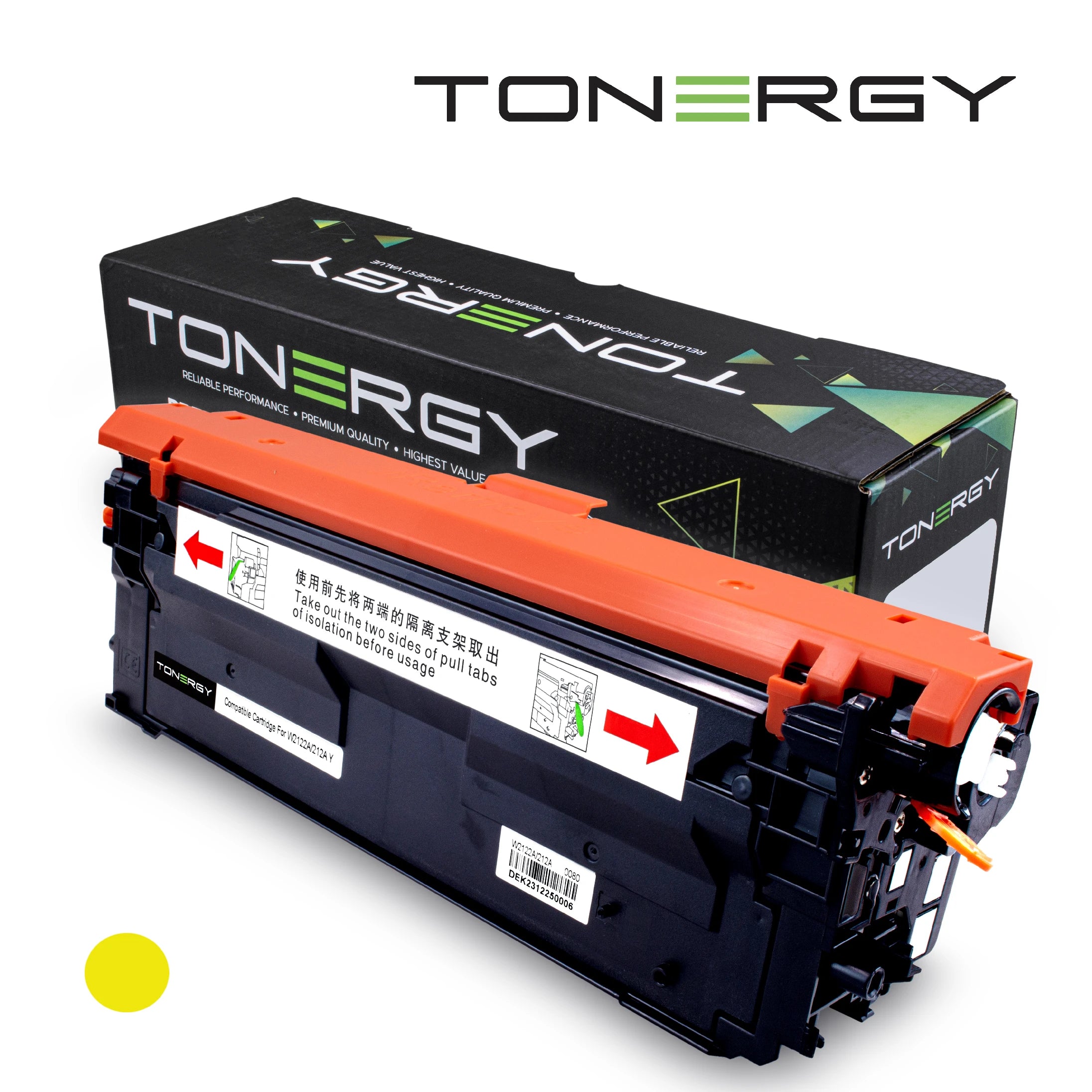 Tonergy съвместима Тонер Касета Compatible Toner Cartridge HP 212A W2122A Yellow, Standard Capacity 4.5k Tonergy съвместима Тонер Касета Compatible Toner Cartridge HP 212A W2122A Yellow, Standard Capacity 4.5k